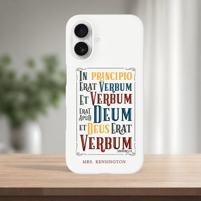 In Principio Erat Verbum Bible Verse in Latin Case-Mate iPhone Case (In Principio Erat Verbum Bible Verse in Latin Case-Mate iPhone Case)