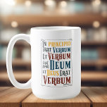 In Principio Erat Verbum Latin With English Coffee Mug at Zazzle