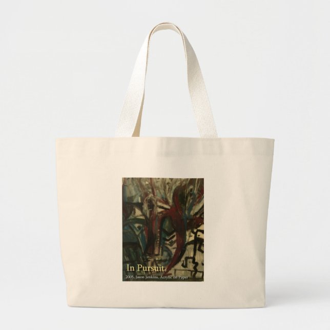 in pursuit large tote bag (Front)