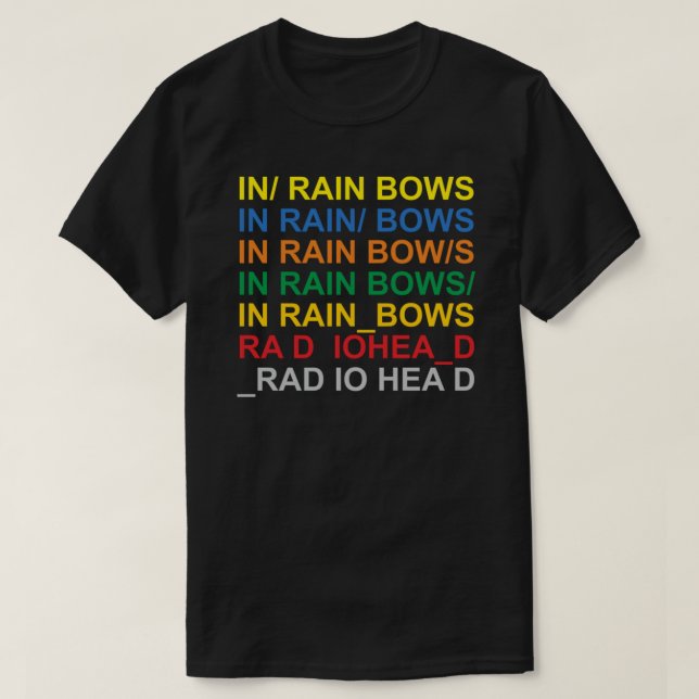 In Rainbows - RADIOHEADs lyrics Essential T-Shirt (Design Front)