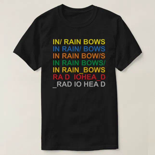 In Rainbows - RADIOHEADs lyrics Essential T-Shirt | Zazzle