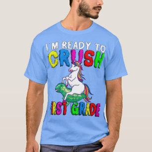 In Ready To Crush First Grade Enrollment Children  T-Shirt