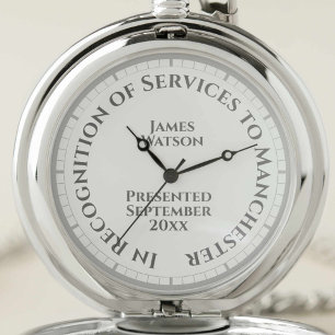 In Recognition of Services to a Community Pocket Watch