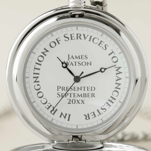 In Recognition of Services to a Community Pocket Watch (Creator Uploaded)