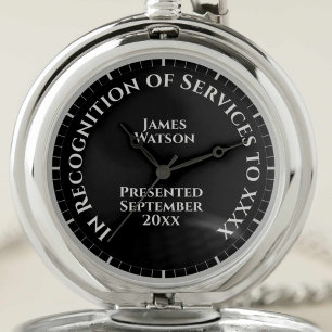 In Recognition of Services to Pocket Watch