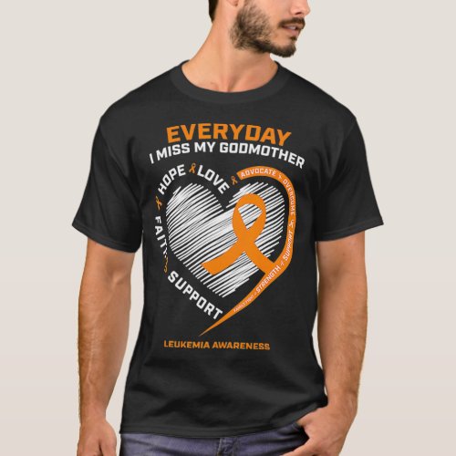 In Remembrance Loving Memory Of Godmother Leukemia T_Shirt