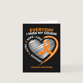 In Remembrance Loving Memory Of My Cousin Leukemia Card