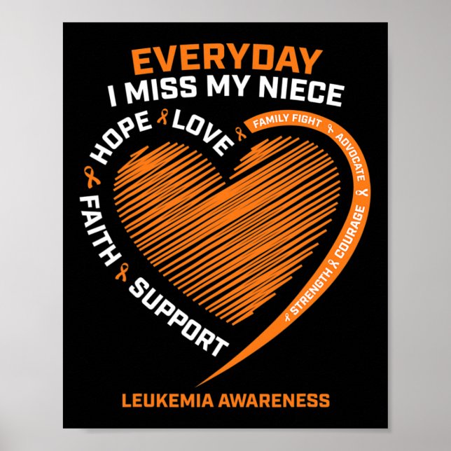 In Remembrance Loving Memory Of My Niece Leukemia  Poster (Front)