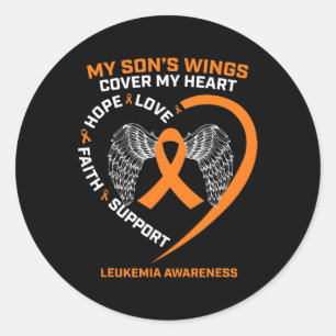 In Remembrance Of My Son Loving Memory Leukemia Aw Classic Round Sticker