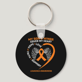 In Remembrance Of My Son Loving Memory Leukemia Aw Keychain