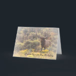 In Remembrance of Son on His Birthday Custom Elk Card<br><div class="desc">In Remembrance of Your Son on His Birthday greeting card. This custom elk greeting card can be personalized with your love and care for those who have lost a son. This bull elk is surrounded by sagebrush and yellow vegetation in autumn. This wildlife image was taken in Wyoming. © Debbie...</div>