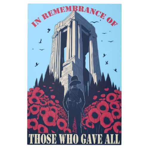 In Remembrance of Those Who Gave All_ Memorial Day Metal Print