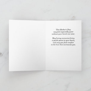 In Remembrance Wife Mothers Day Cardinal Card