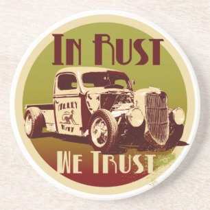 In Rust We Trust Coaster