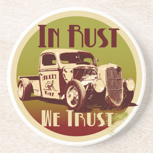 In Rust We Trust Coaster (Front)
