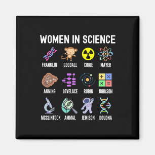 In Science - Feminist Stem Girls Empowerment Kids  Magnet