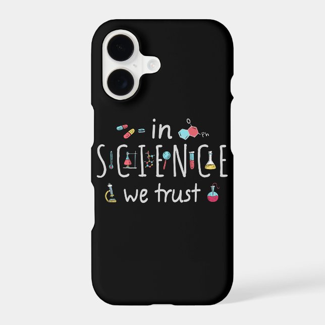 In Science we trust Iphone Case (Back)
