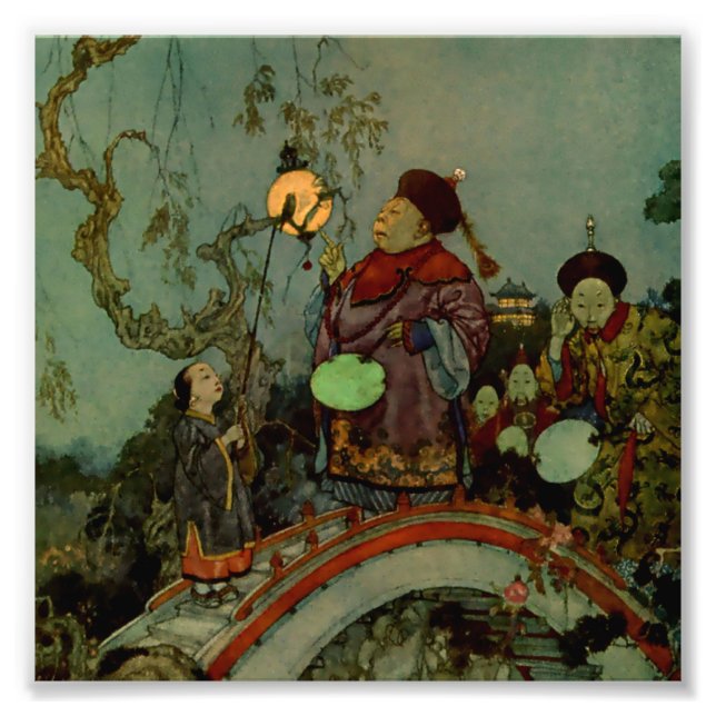 “In Search of a Nightingale” by Edmund Dulac Photo Print (Front)