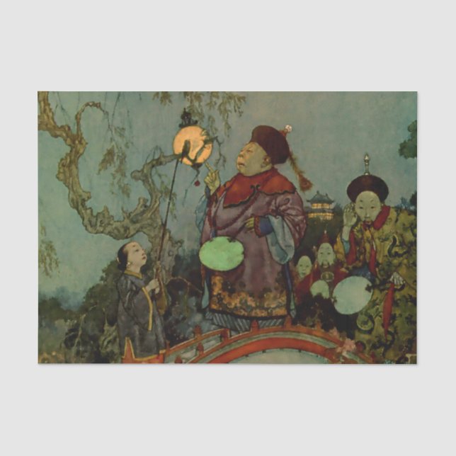 “In Search of a Nightingale” by Edmund Dulac Tissue Paper (Front)