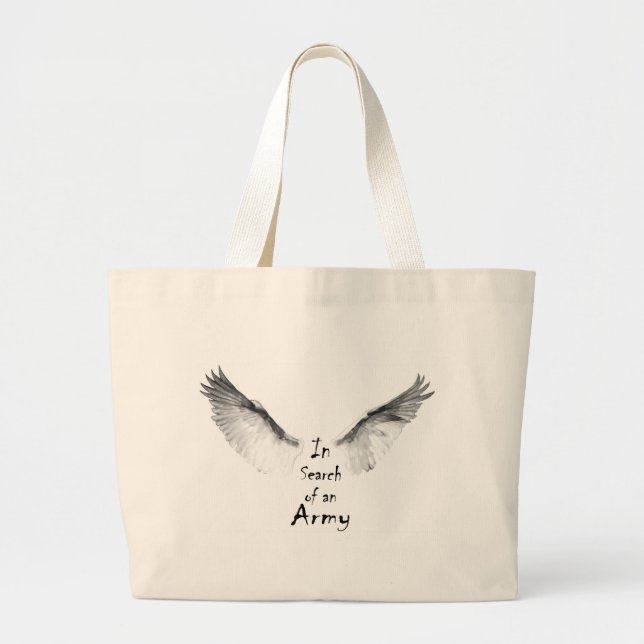 In Search of an Army Large Tote Bag (Front)