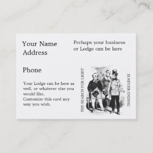 In Search of Light Business Card