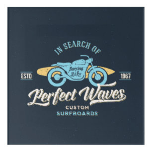 In Search Of Perfect Waves Poster Acrylic Print