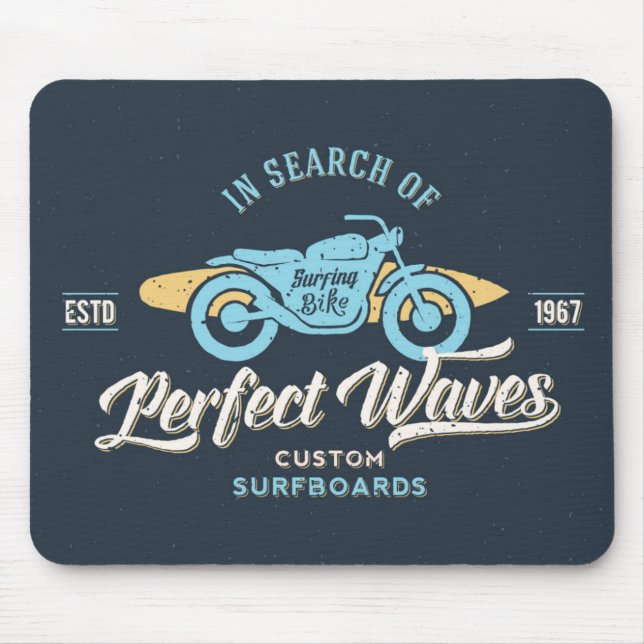 In Search Of Perfect Waves Poster Mouse Pad (Front)