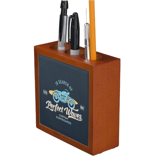 In Search Of Perfect Waves Poster Pencil/Pen Holder (In Situ)