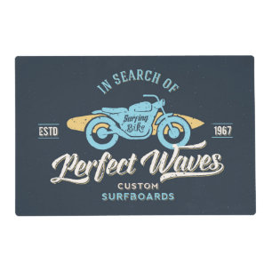 In Search Of Perfect Waves Poster Placemat