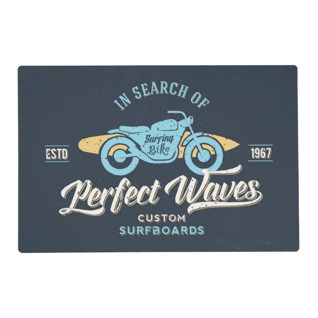 In Search Of Perfect Waves Poster Placemat (Front)