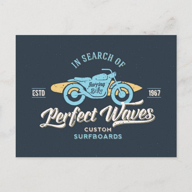 In Search Of Perfect Waves Poster Postcard (Front)