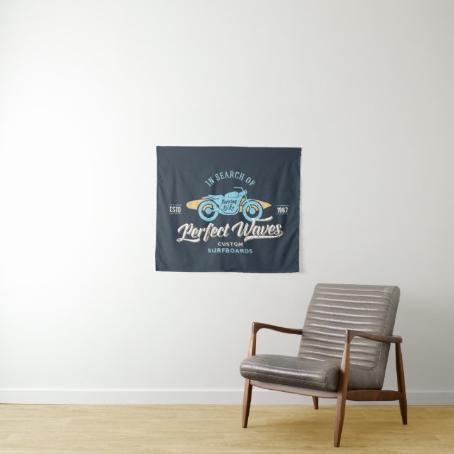 In Search Of Perfect Waves Poster Tapestry (In Situ (Horizontal))