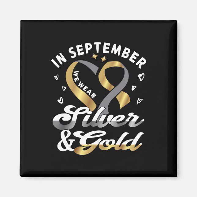 In September we wear... ASL Deaf Pride Deaf Awaren Magnet (Front)