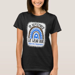 In September We Wear Blue Alopecia Areata Awarenes T-Shirt