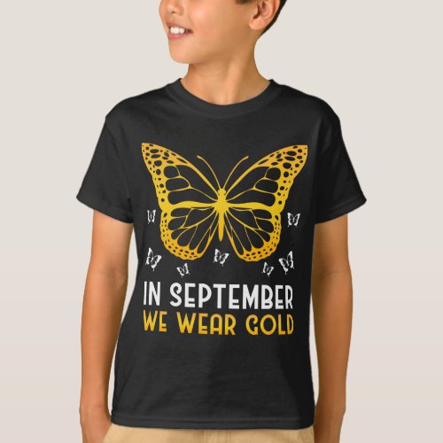 In September We Wear Gold Butterfly T_Shirt