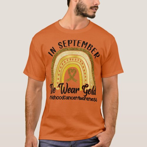 In September We Wear Gold Childhood Awareness 1 T_Shirt