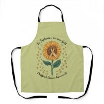 In September We Wear Gold Childhood Cancer Aware Apron
