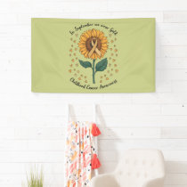 In September We Wear Gold Childhood Cancer Aware Banner