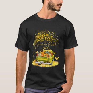 In September We Wear Gold Pumpkin Truck Childhood T-Shirt