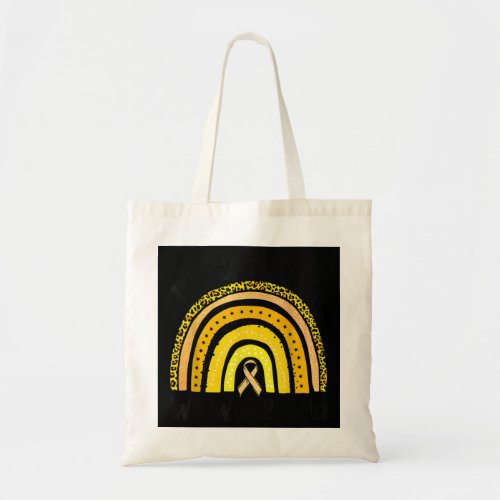 In September We Wear Gold Rainbow Childhood Cancer Tote Bag