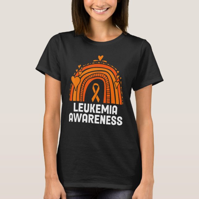 In September We Wear Orange Leukemia Awareness Mon T-Shirt (Front)