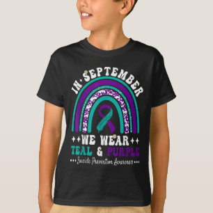 In September Wear Teal Purple Suicide Prevention A T-Shirt
