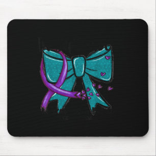 In September Wear Teal Purple Suicide Prevention B Mouse Pad