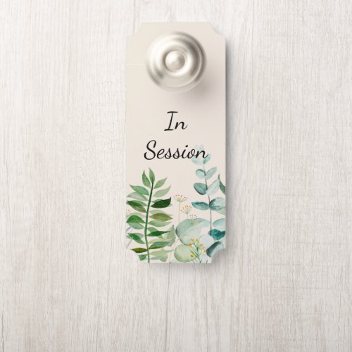 In Session Door Sign Therapist Office Sign