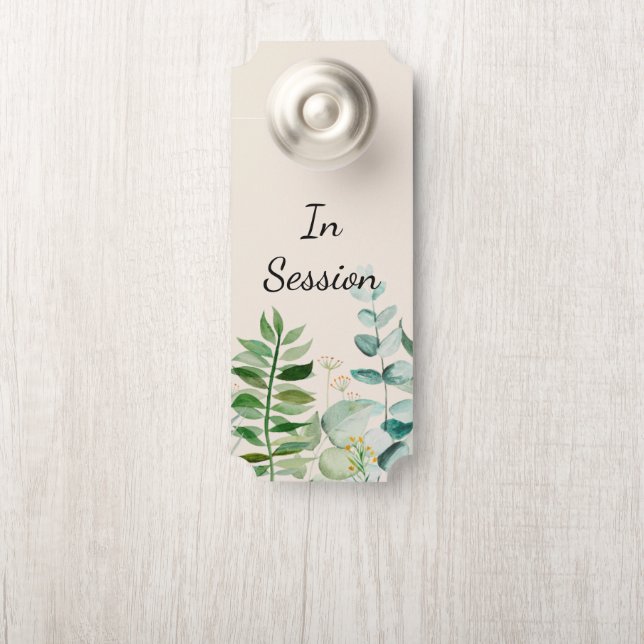 In Session Door Sign, Therapist Office Sign (On Knob)
