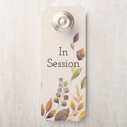 In Session Door Sign Therapist Office Sign