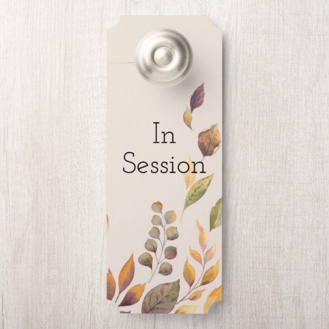 In Session Door Sign, Therapist Office Sign (On Knob)