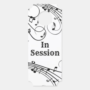 In Session Music Door Hanger