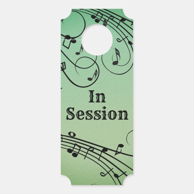 In  Session Music Door Hanger (Front)
