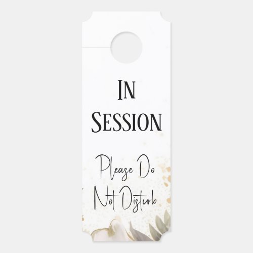 In Session Therapist Office Door Sign Hanger